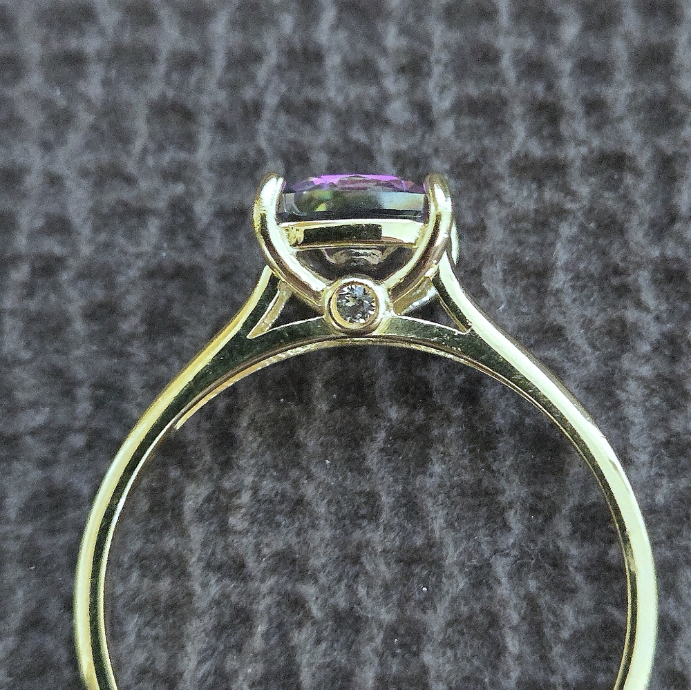 Shivam Cushion Cut Rainbow🌈 Quartz Ring💍 - NWT - Picture 6 of 16